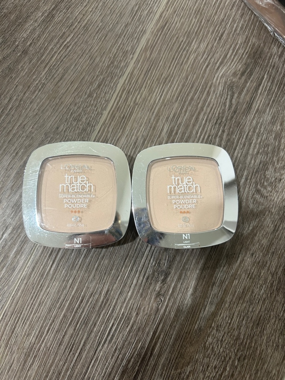 2X L'Oreal True Match Super-Blendable Powder - N1 Soft ivory
